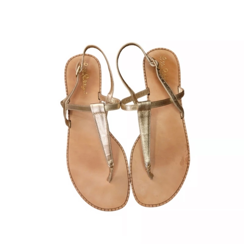 Lilly Pulitzer Metallic‎ Gold T-Strap
Boho Minimalist Sandal